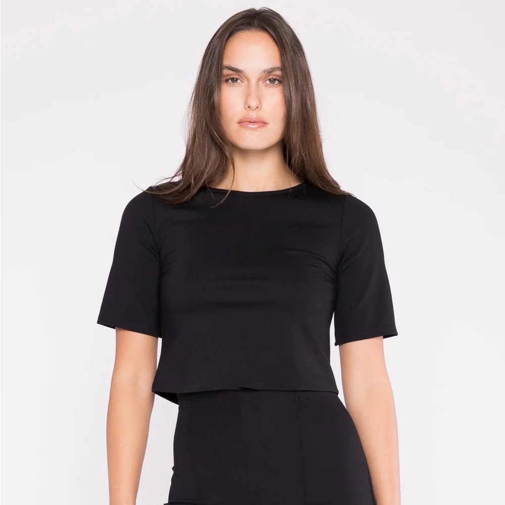 Ripley Rader Black Ponte Short Sleeve Top